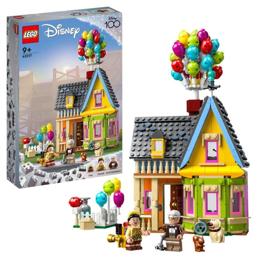 Lego 43217 Disney and Pixar ‘Up’ House Buildable Toy with Balloons, Carl, Russell and Dug Figures, Collectible Model Set,