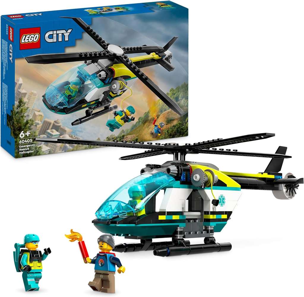 LEGO City Emergency Rescue Helicopter Toy 60405